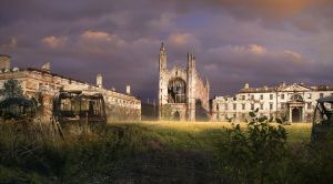 Post-Apocalyptic-Kings-College-Chapel-University-Of-Cambridge-United-Kingdom